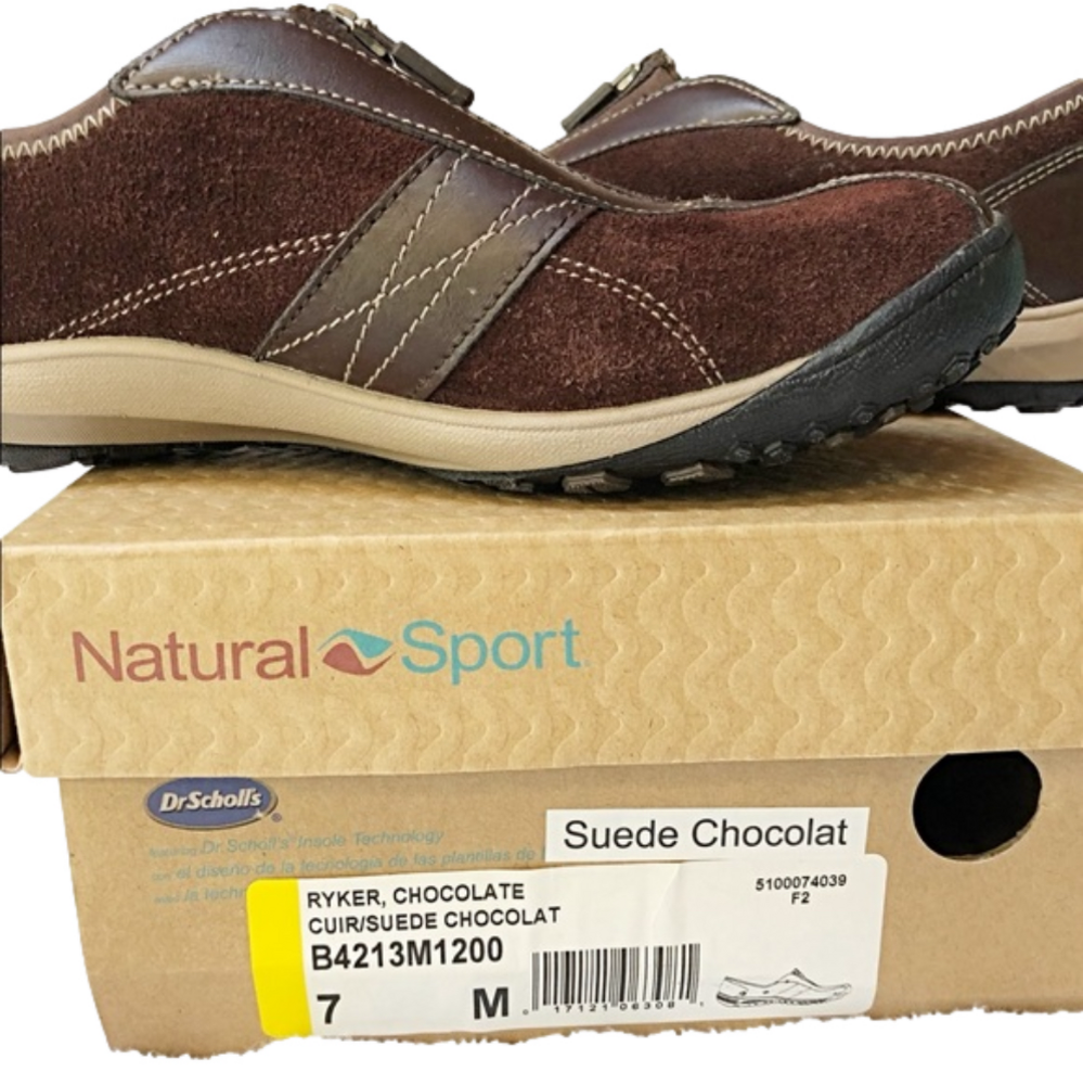 Dr.Scholl’s Natural Sport Suede Zipped sneakers